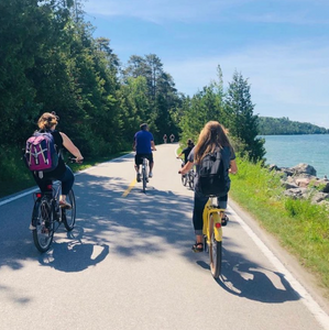 Biking on Mackinac