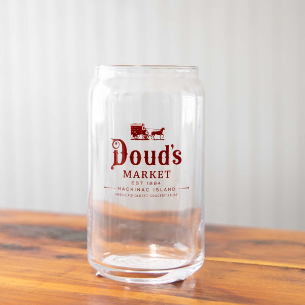 Doud's Market Beer Can Glass