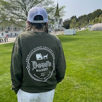Douds Green Back Logo Crew