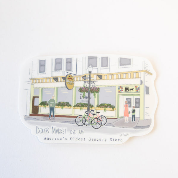 Doud's Market Storefront Sticker
